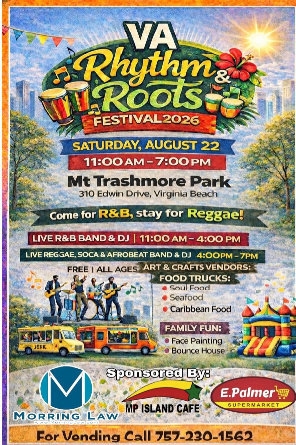 VA Rhythm & Roots Festival 2026 flyer